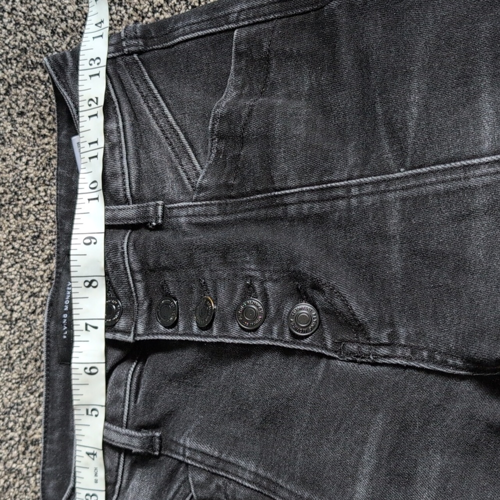 Flying Monkey Black High-Rise Flared Jeans W/Front Seam 27 - Picture 8 of 11